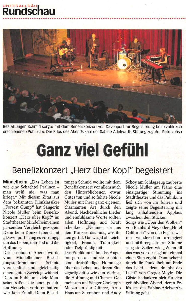 Zeitungsbericht